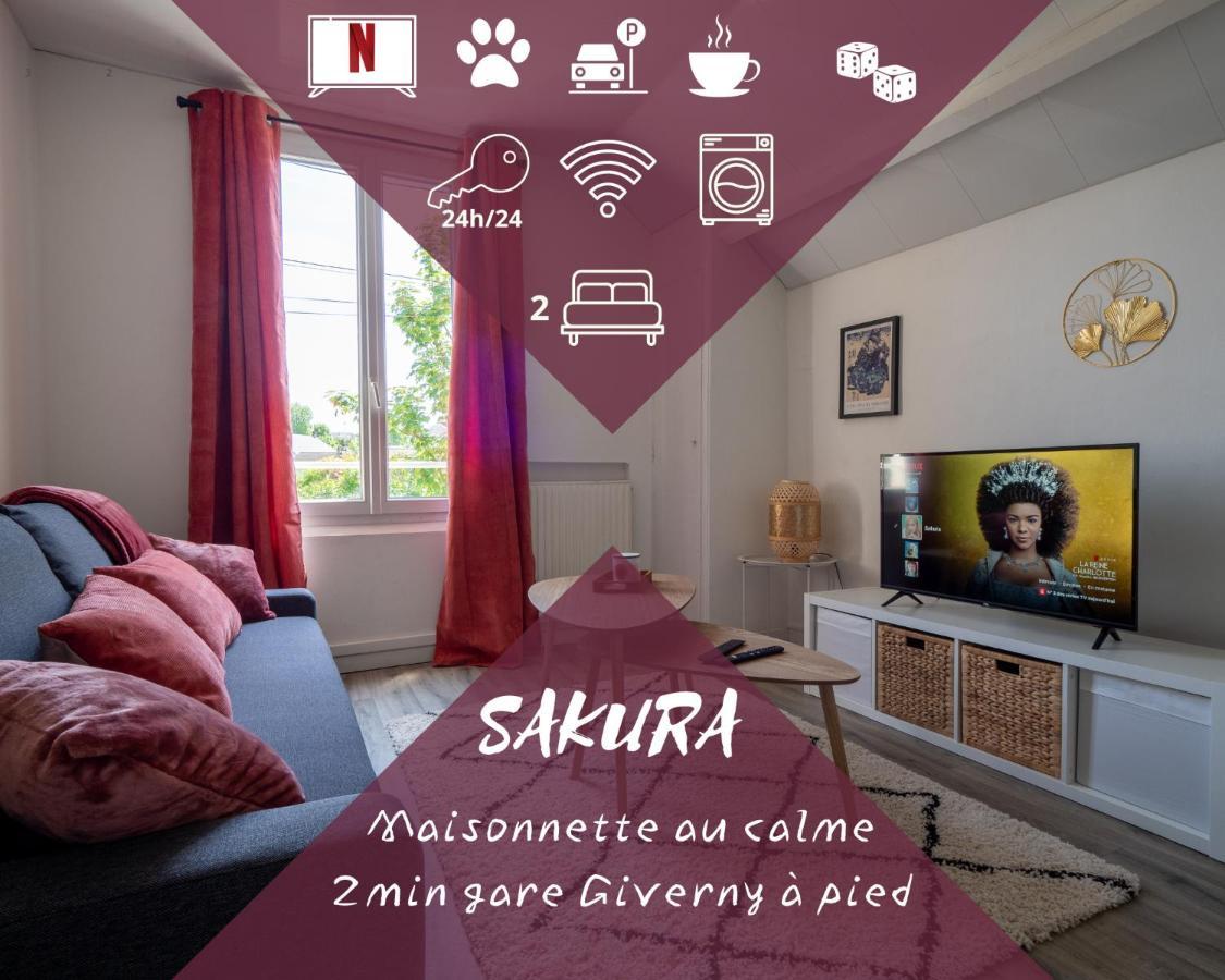 Вилла Sakura -Maisonnette Gare Giverny Вернон Экстерьер фото